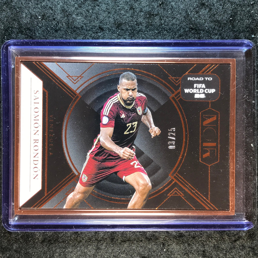 2025-26 Noir Road to FIFA World Cup SALOMON RONDON Base Bronze Frame 3/25 #185