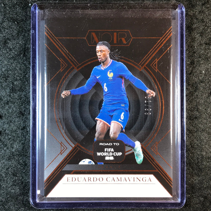 2025-26 Noir Road to FIFA World Cup EDUARDO CAMAVINGA Base Bronze 61/99 #28