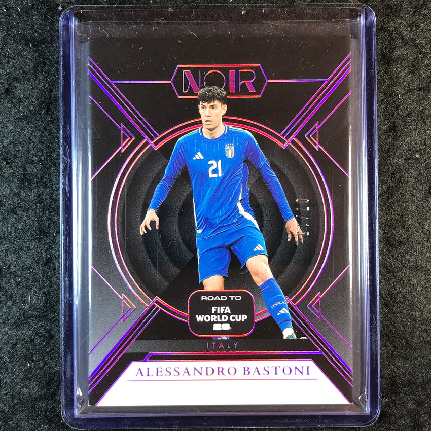2025-26 Noir Road to FIFA World Cup ALESSANDRO BASTONI Base Pink 7/15 #15