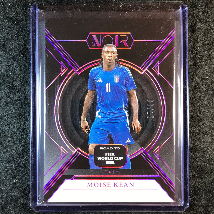 2025-26 Noir Road to FIFA World Cup MOISE KEAN Base Pink 9/15 #16