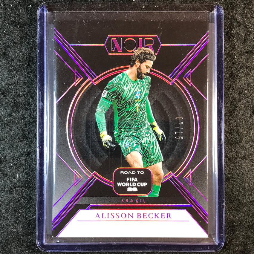 2025-26 Noir Road to FIFA World Cup ALISSON BECKER Base Pink 7/15 #69