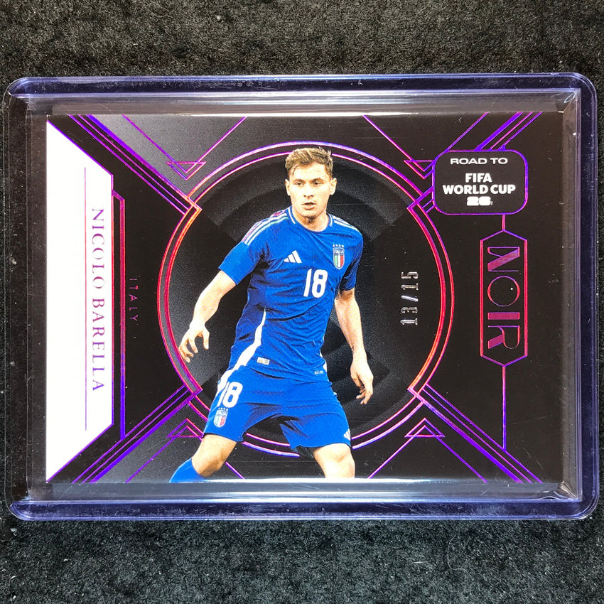 2025-26 Noir Road to FIFA World Cup NICOLO BARELLA Base Pink 13/15 #119