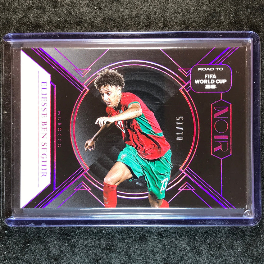 2025-26 Noir Road to FIFA World Cup ELIESSE BEN SEGHIR Base Pink 1/15 #121