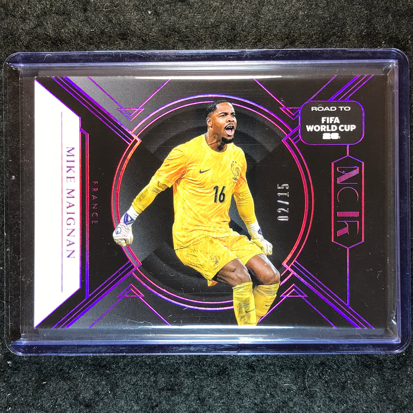 2025-26 Noir Road to FIFA World Cup MIKE MAIGNAN Base Pink 2/15 #129