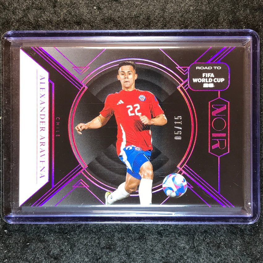 2025-26 Noir Road to FIFA World Cup ALEXANDER ARAVENA Base Pink 5/15 #134
