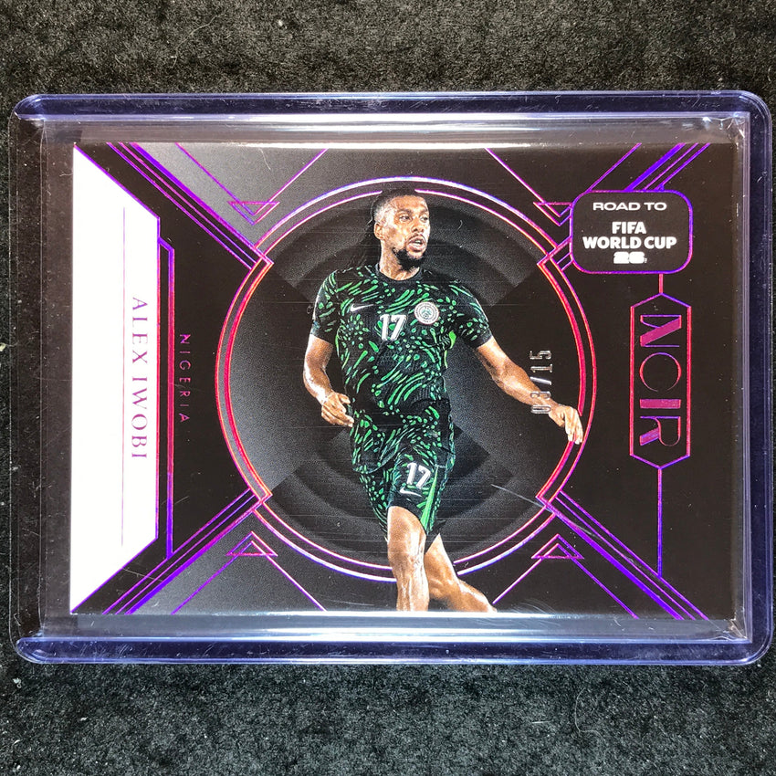 2025-26 Noir Road to FIFA World Cup ALEX IWOBI Base Pink 3/15 #137