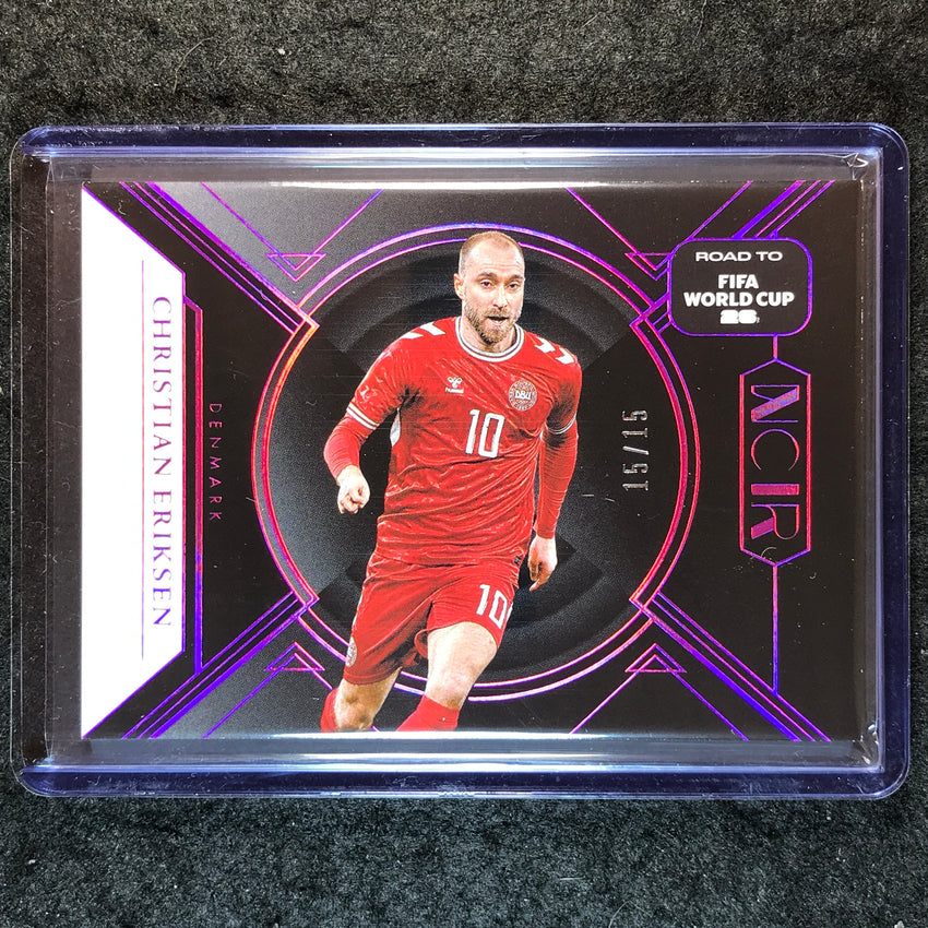 2025-26 Noir Road to FIFA World Cup CHRISTIAN ERIKSEN Base Pink 15/15 #175