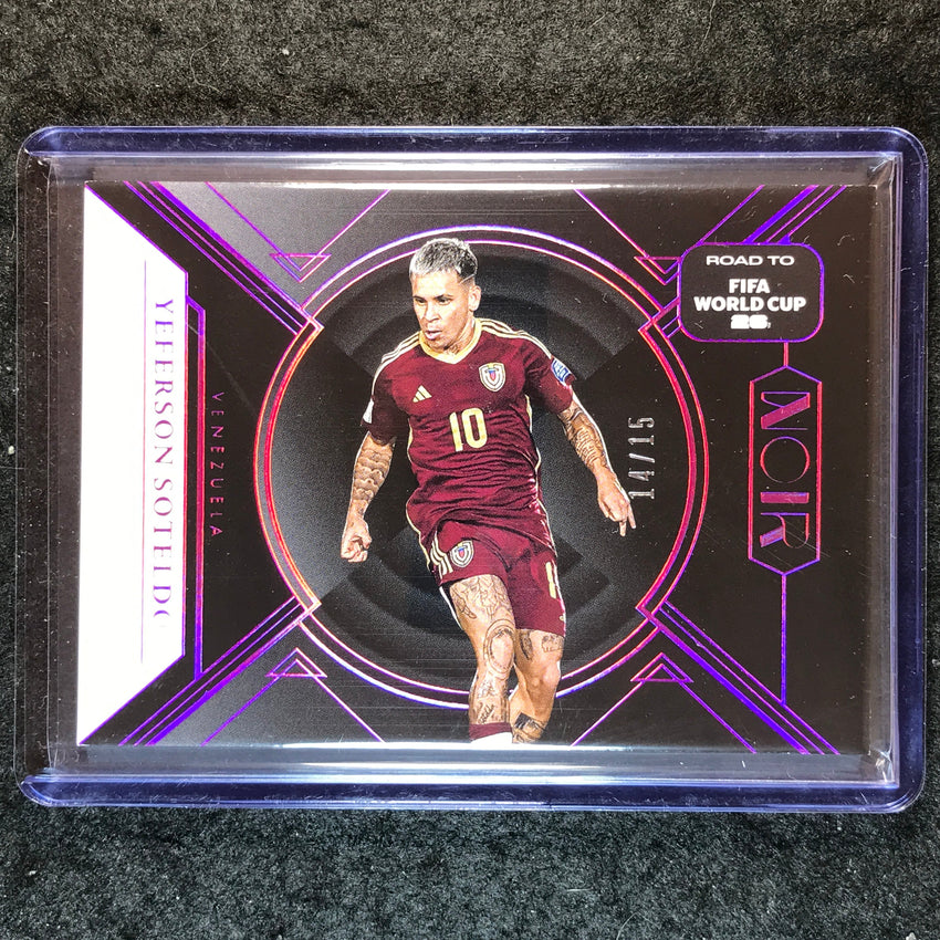 2025-26 Noir Road to FIFA World Cup YEFERSON SOTELDO Base Pink 14/15 #186