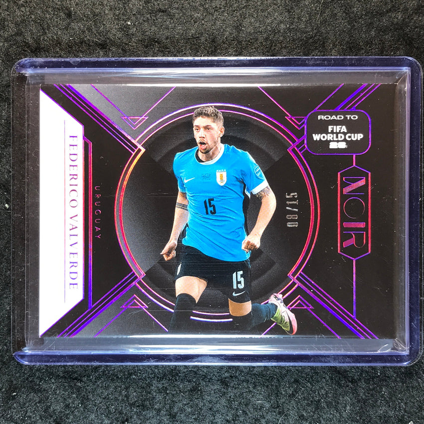 2025-26 Noir Road to FIFA World Cup FEDERICO VALVERDE Base Pink 8/15 #189