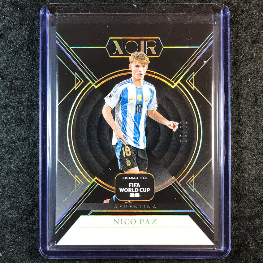 2025-26 Noir Road to FIFA World Cup NICO PAZ Base Gold 3/10 #6