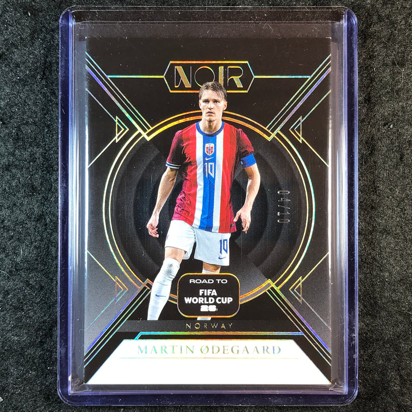 2025-26 Noir Road to FIFA World Cup MARTIN ODEGAARD Base Gold 4/10 #65