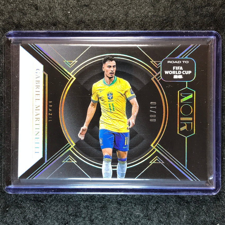 2025-26 Noir Road to FIFA World Cup GABRIEL MARTINELLI Base Gold 8/10 #169