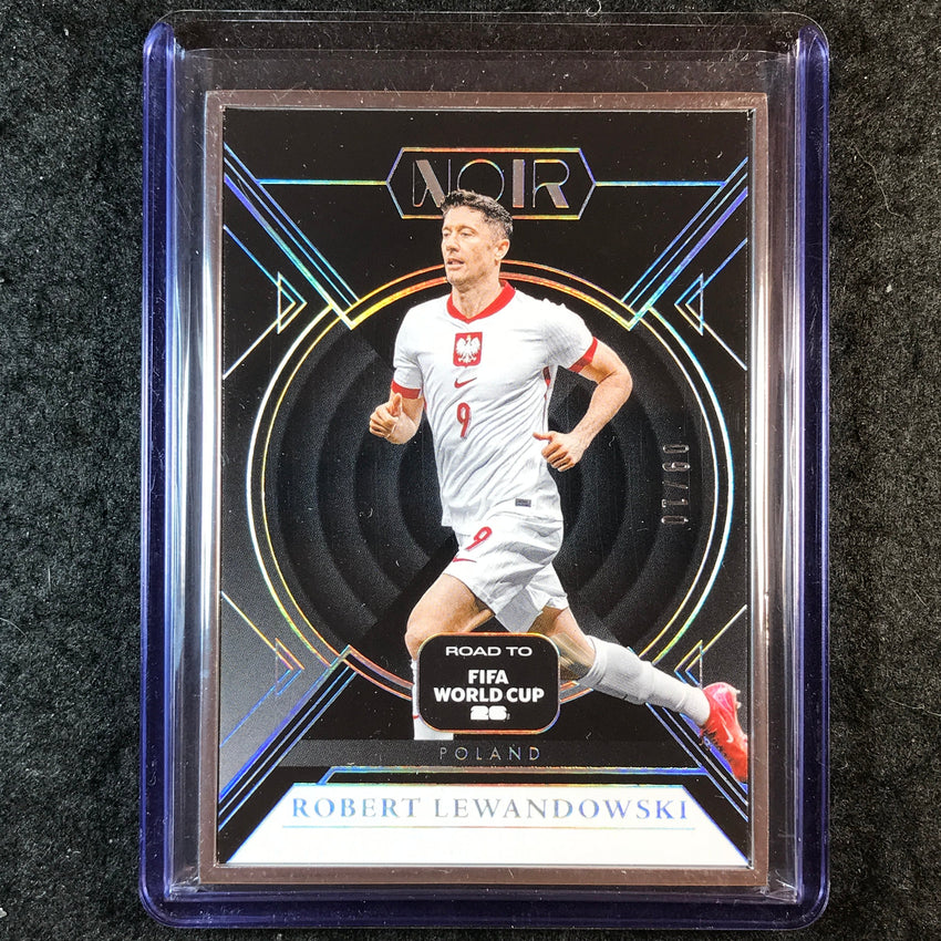 2025-26 Noir Road to World Cup ROBERT LEWANDOWSKI Base Silver Frame 9/10 #63