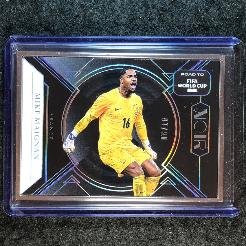 2025-26 Noir Road to FIFA World Cup MIKE MAIGNAN Base Silver Frame 6/10 #129