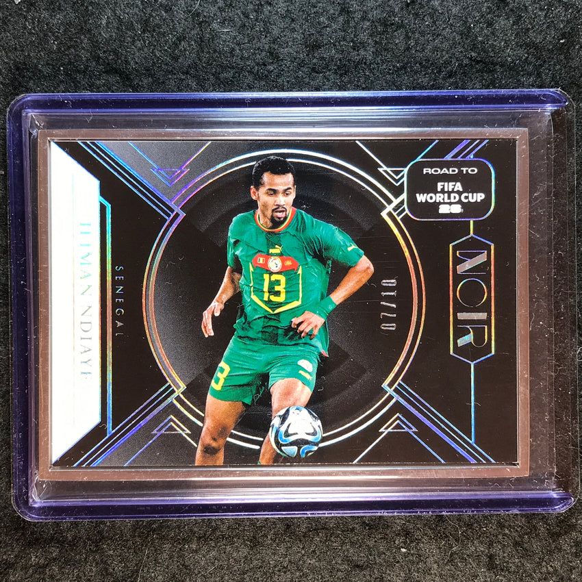 2025-26 Noir Road to FIFA World Cup ILIMAN NDIAYE Base Silver Frame 7/10 #174