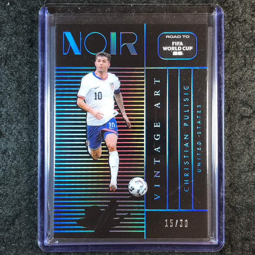 2025-26 Noir Road to FIFA World Cup CHRISTIAN PULISIC Vintage Art 15/30 #