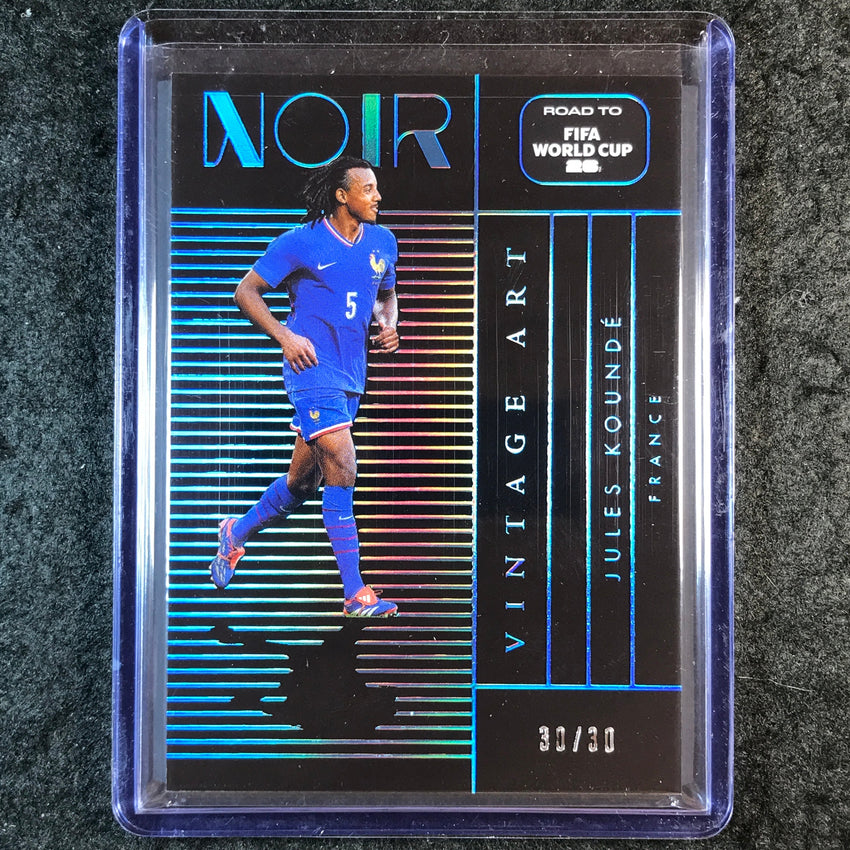 2025-26 Noir Road to FIFA World Cup JULES KOUNDE Vintage Art 30/30 #
