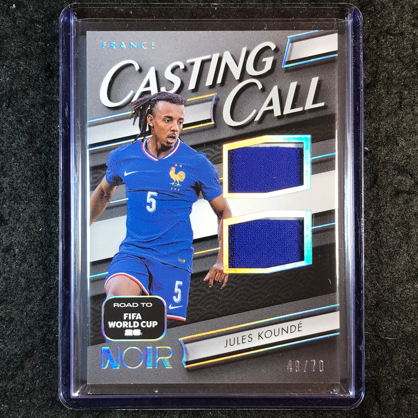 2025-26 Noir Road to World Cup JULES KOUNDE Casting Call Materials Jersey 49/70
