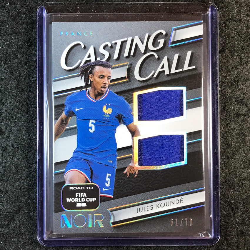 2025-26 Noir Road to World Cup JULES KOUNDE Casting Call Materials Jersey 61/70