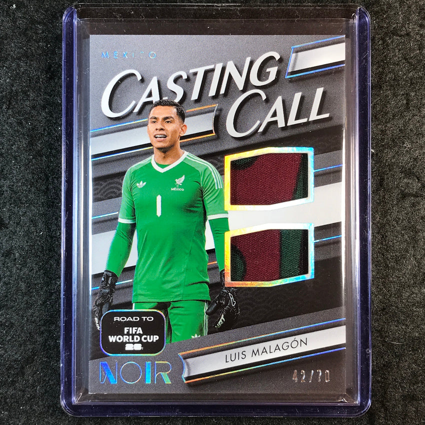 2025-26 Noir Road to World Cup LUIS MALAGON Casting Call Materials Jersey 42/70