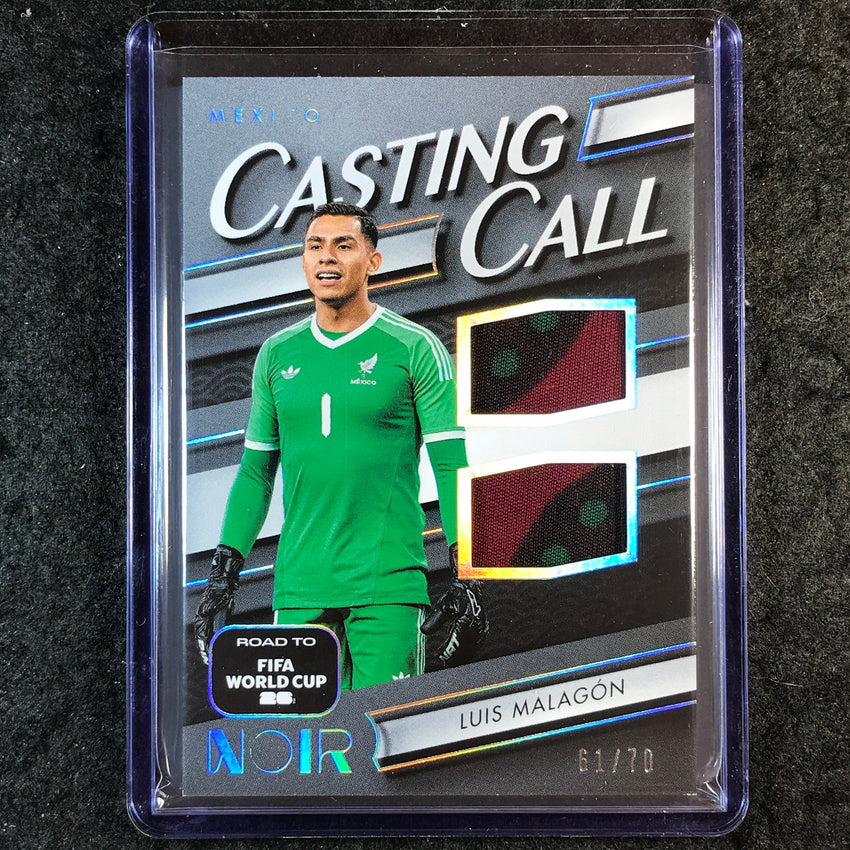 2025-26 Noir Road to World Cup LUIS MALAGON Casting Call Materials Jersey 61/70
