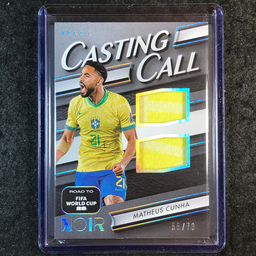 2025-26 Noir Road to World Cup MATHEUS CUNHA Casting Call Materials Jersey 55/70