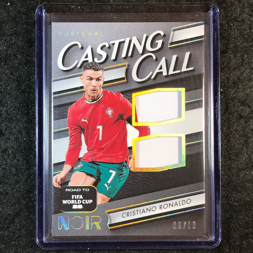 2025-26 Noir Road to World Cup CRISTIANO RONALDO Casting Call Material Gold 9/10