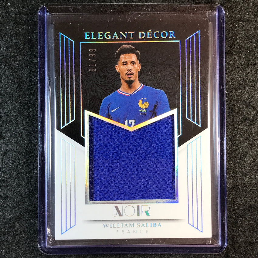 2025-26 Noir Road to World Cup WILLIAM SALIBA Elegant Decor Jersey Relic 91/99