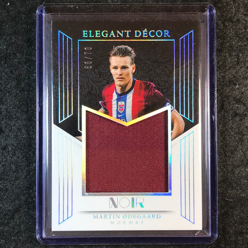 2025-26 Noir Road to World Cup MARTIN ODEGAARD Elegant Decor Jersey Relic 68/70