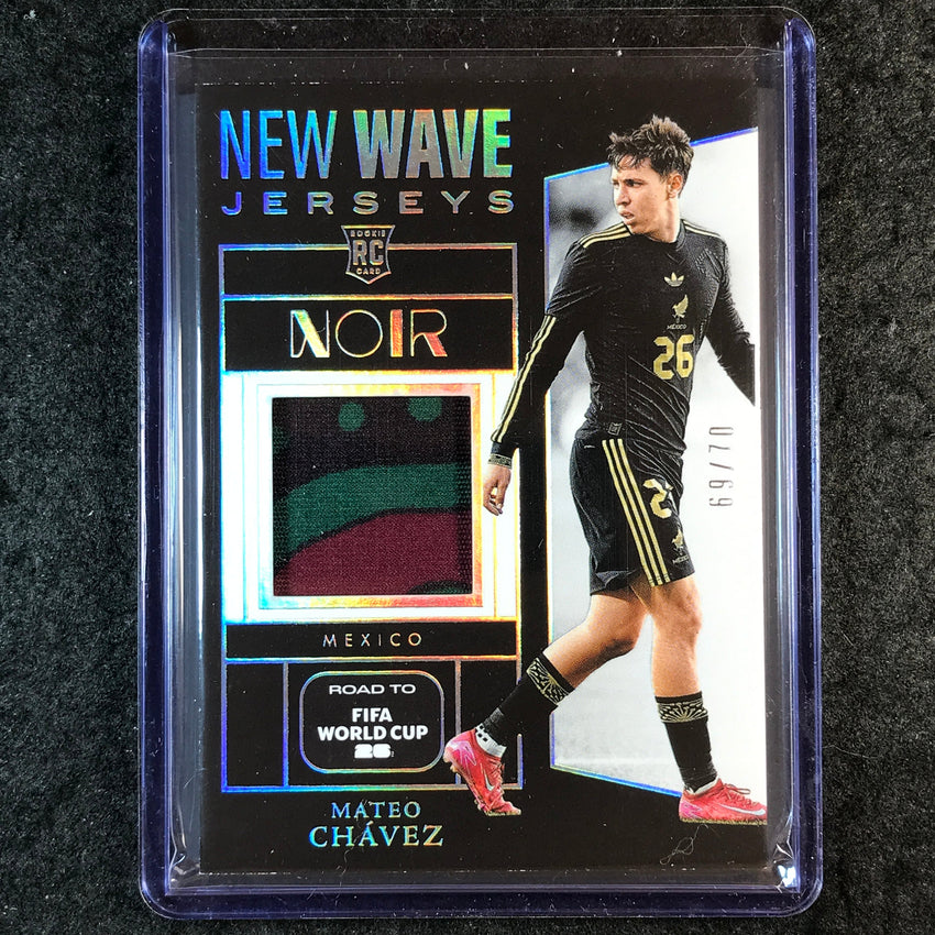 2025-26 Noir Road to FIFA World Cup MATEO CHAVEZ New Wave Jerseys 69/70
