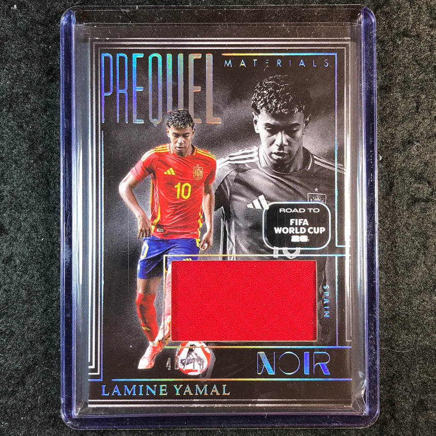 2025-26 Noir Road to FIFA World Cup LAMINE YAMAL Prequel Materials Jersey 48/70