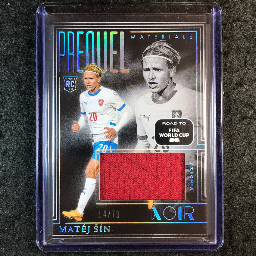 2025-26 Noir Road to World Cup MATEJ SIN Prequel Materials Rookie Jersey 14/70