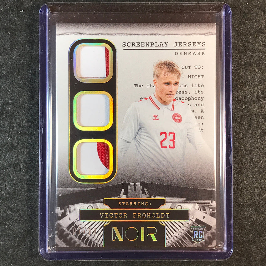 2025-26 Noir Road to World Cup VICTOR FROHOLDT Screenplay Rookie Gold Patch 7/10
