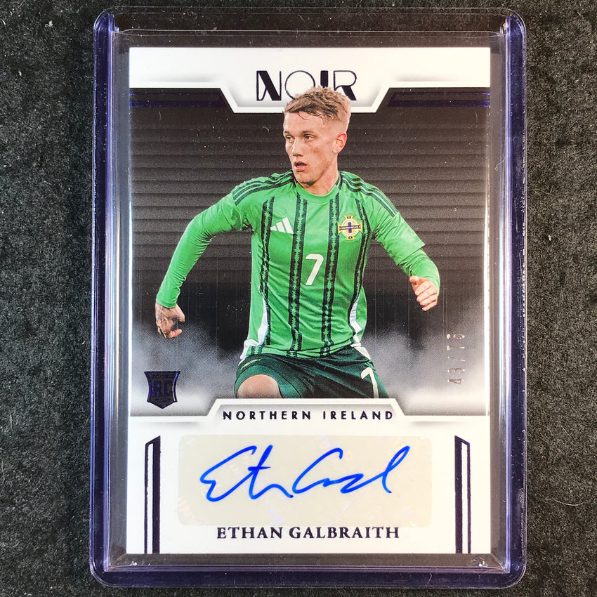 2025-26 Noir Road to FIFA World Cup ETHAN GALBRAITH Color Rookie Auto Blue 43/75