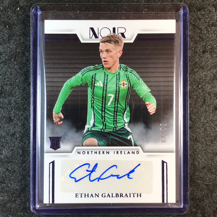 2025-26 Noir Road to FIFA World Cup ETHAN GALBRAITH Color Rookie Auto Blue 62/75