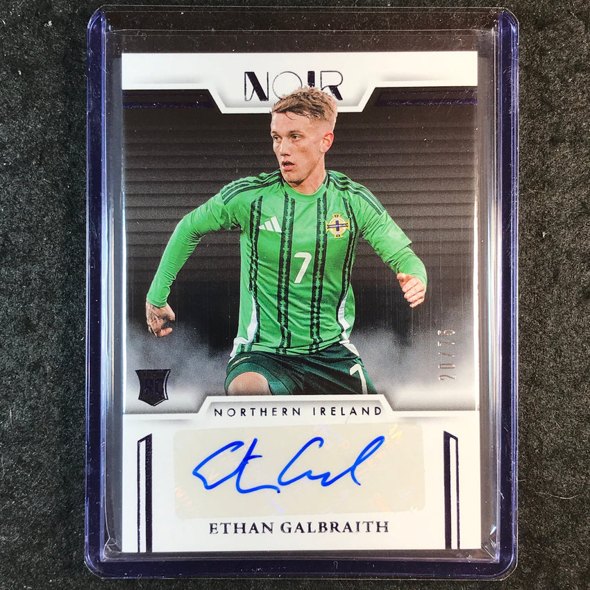 2025-26 Noir Road to FIFA World Cup ETHAN GALBRAITH Color Rookie Auto Blue 20/75