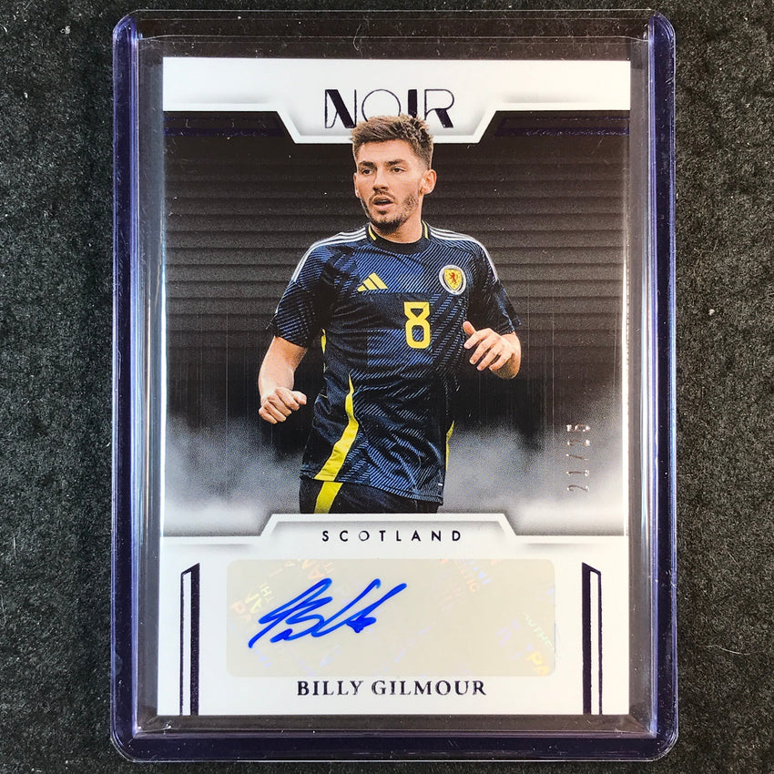 2025-26 Noir Road to FIFA World Cup BILLY GILMOUR Color Auto Blue 21/25