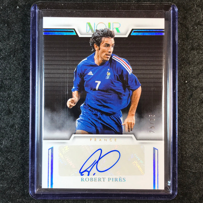 2025-26 Noir Road to FIFA World Cup ROBERT PIRES Color Auto Silver 25/25