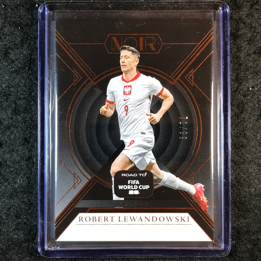 2025-26 Noir Road to FIFA World Cup ROBERT LEWANDOWSKI Base Bronze 71/99 #63