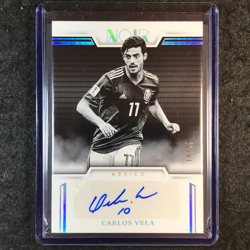 2025-26 Noir Road to FIFA World Cup CARLOS VELA Black & White Auto Silver 18/49