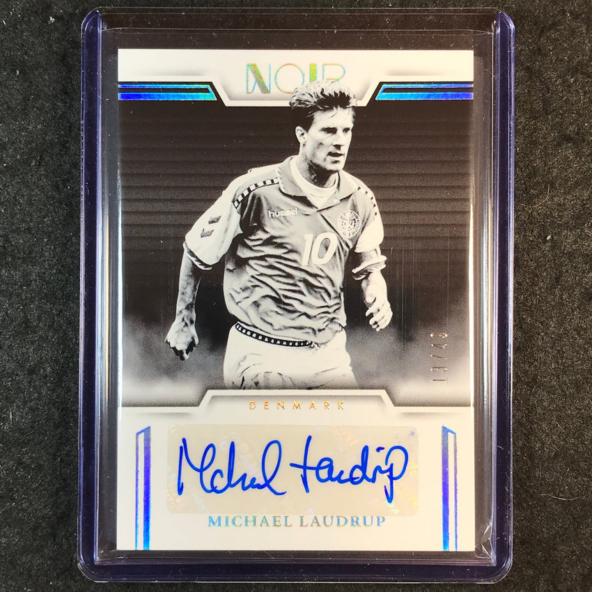 2025-26 Noir Road to World Cup MICHAEL LAUDRUP Black & White Auto Silver 13/49