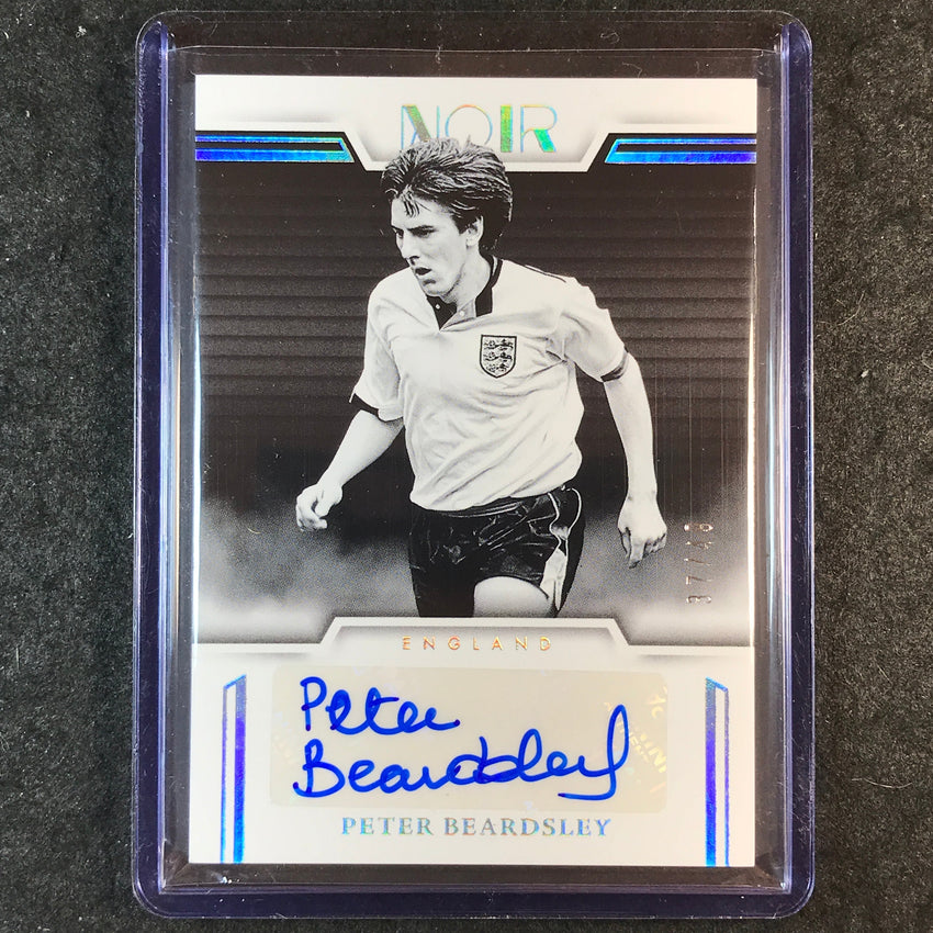 2025-26 Noir Road to World Cup PETER BEARDSLEY Black & White Auto Silver 37/49
