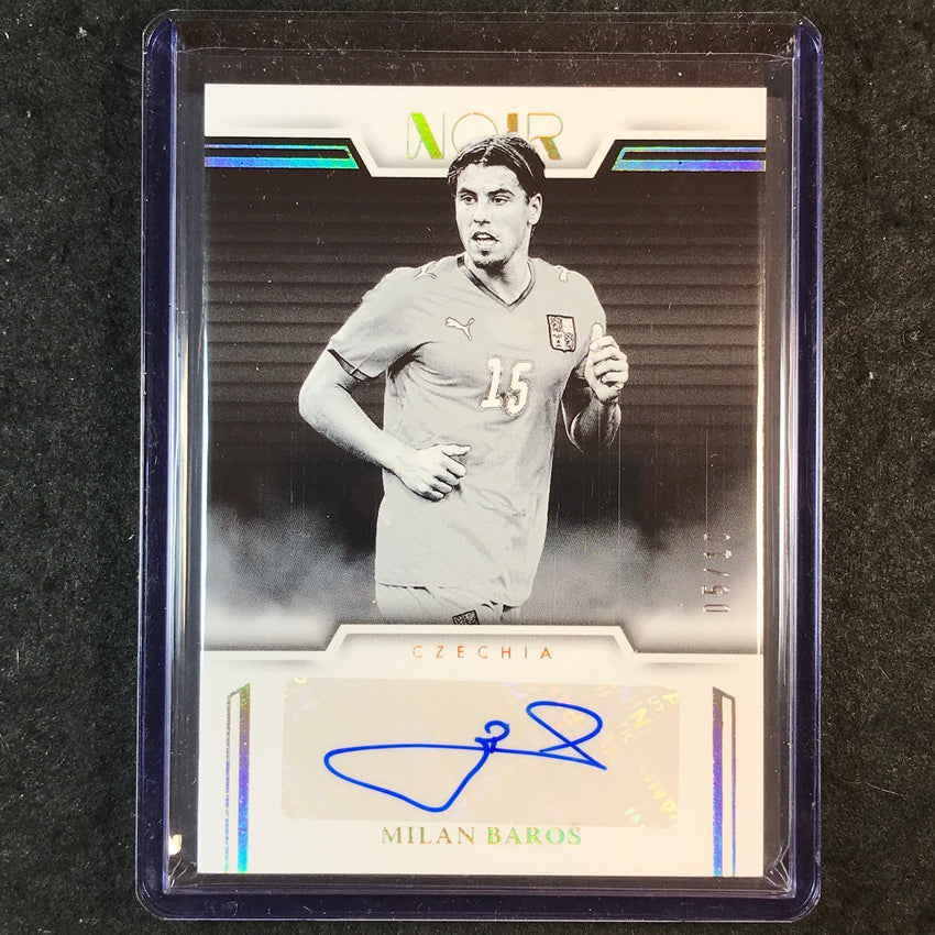 2025-26 Noir Road to FIFA World Cup MILAN BAROS Black & White Auto Gold 5/10