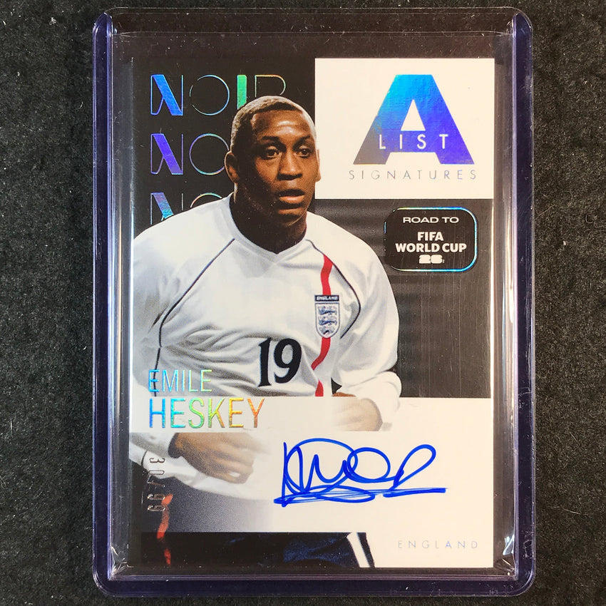 2025-26 Noir Road to FIFA World Cup EMILE HESKEY A-List Signatures Auto 30/99