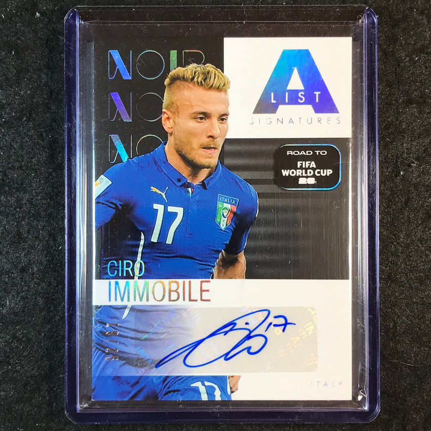 2025-26 Noir Road to FIFA World Cup CIRO IMMOBILE A-List Signatures Auto 19/25