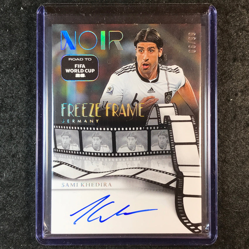 2025-26 Noir Road to World Cup SAMI KHEDIRA Freeze Frame Signatures Auto 8/99