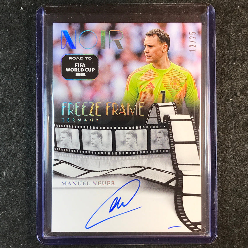 2025-26 Noir Road to World Cup MANUEL NEUER Freeze Frame Signatures Auto 12/25