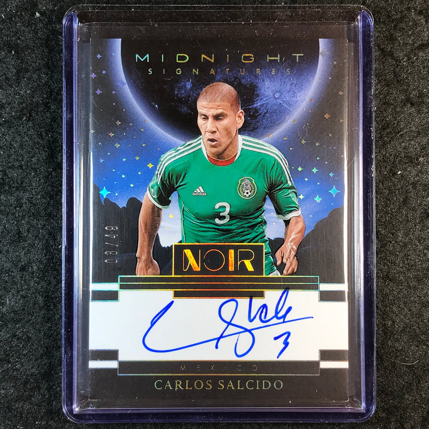 2025-26 Noir Road to World Cup CARLOS SALCIDO Midnight Signatures Auto Gold 3/49