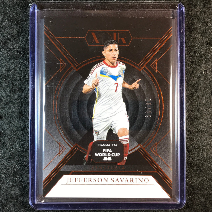 2025-26 Noir Road to FIFA World Cup JEFFERSON SAVARINO Base Bronze 16/99 #86