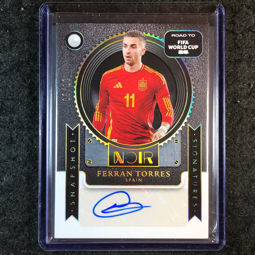2025-26 Noir Road to FIFA World Cup FERRAN TORRES Snapshot Signatures Auto 5/10